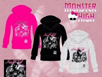 Monster High Kapuzenshirt Longsleeve Shirt 128 140 152 164 m