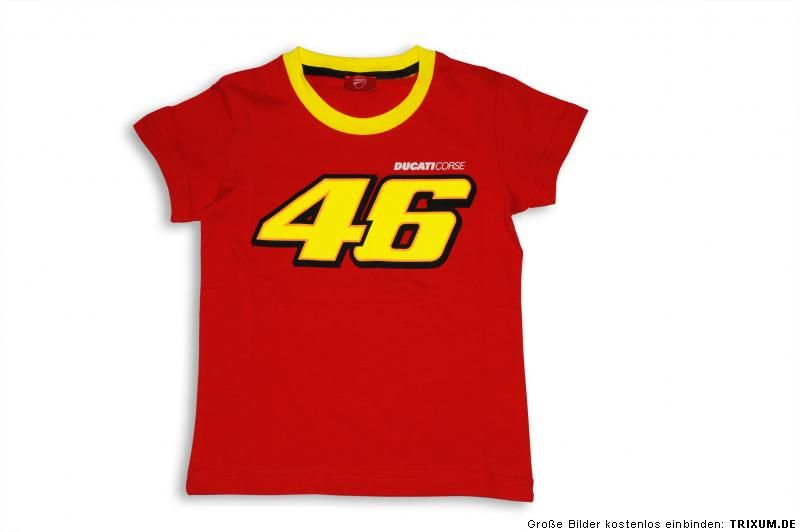 DUCATI Corse Kinder T Shirt VALENTINO ROSSI D46 Welcome