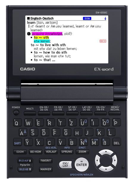 CASIO EX word EW G550C Elektronisches Wörterbuch