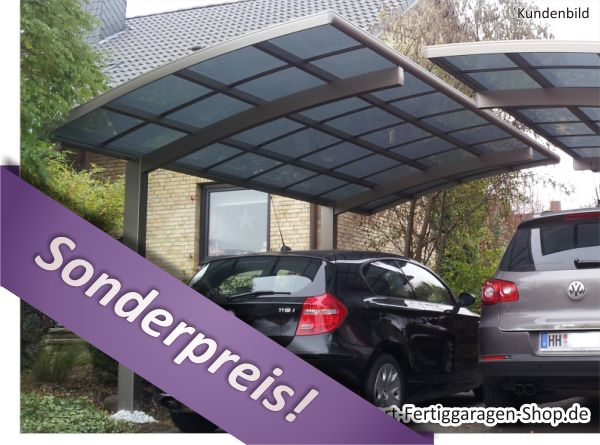 DESIGN Aluminium Carport, ca. 3,00x5,60m   Sonderpreis Einzelstück