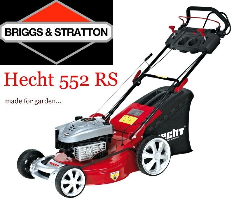 Hecht 552 RS Benzin Rasenmäher Motormäher 5 in 1, 51 cm