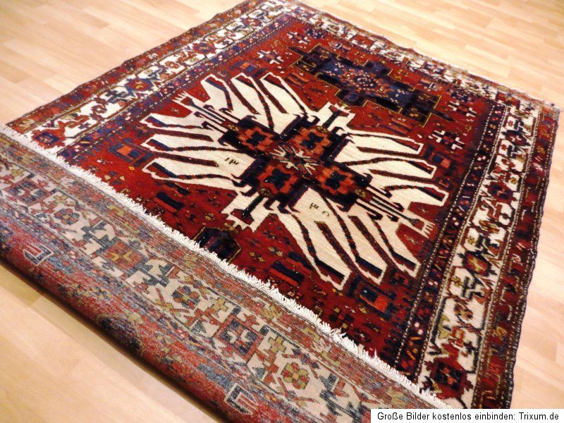 Antiker alter Perser Orientteppich Adler Teppich carpet Tapetto Kazak