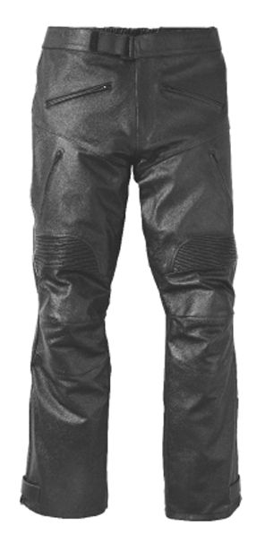 Herren Motorrad Lederhose mit Klettriegel Gr. XL