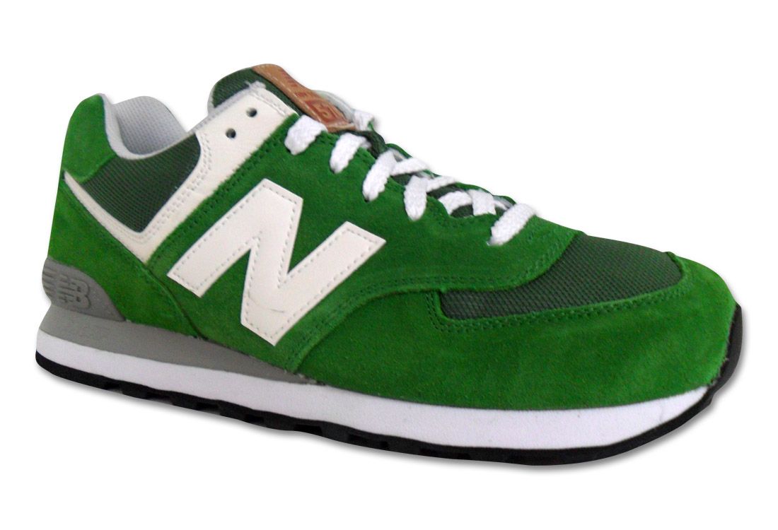 New Balance NB ML 574 WO Leder Grün Sneaker Schuhe Modell 2012 Neu Gr