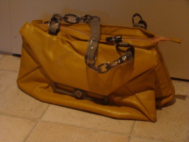 Papadou Handtasche Damen Tasche gelb