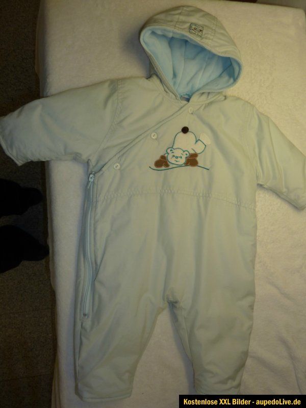 Baby Overall Winter Hellblau Schneeanzug Bekleidung Gr. 68