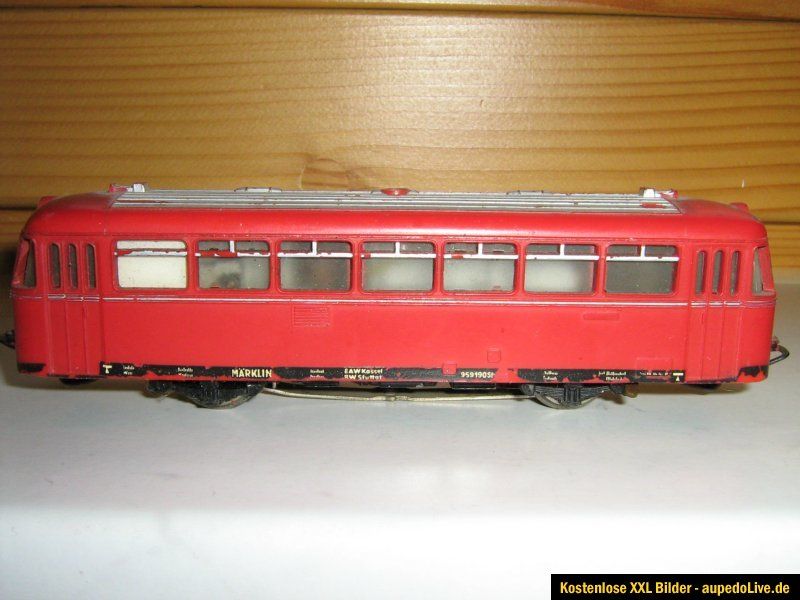 HO MÄRKLIN   SCHIENENBUS 3016 MIT BEIWAGEN 4018