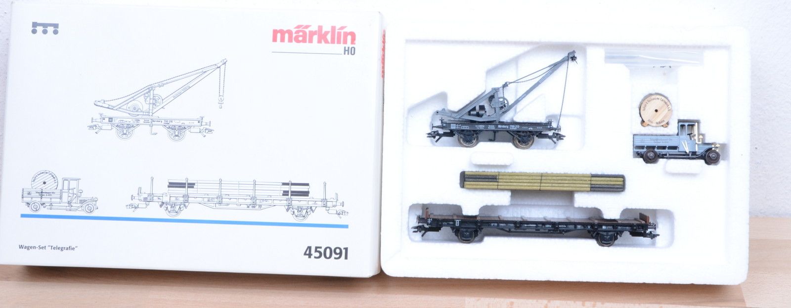 Märklin 45091 Wagen Set Telegrafie / MHI / unbespielt