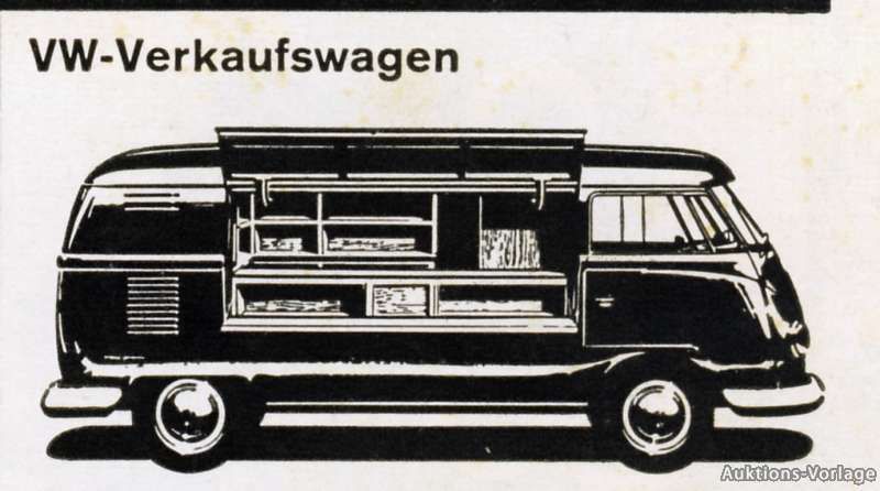 VW Bus T1 Bully Reklame 1959 Pritsche Kombi Kasten wow