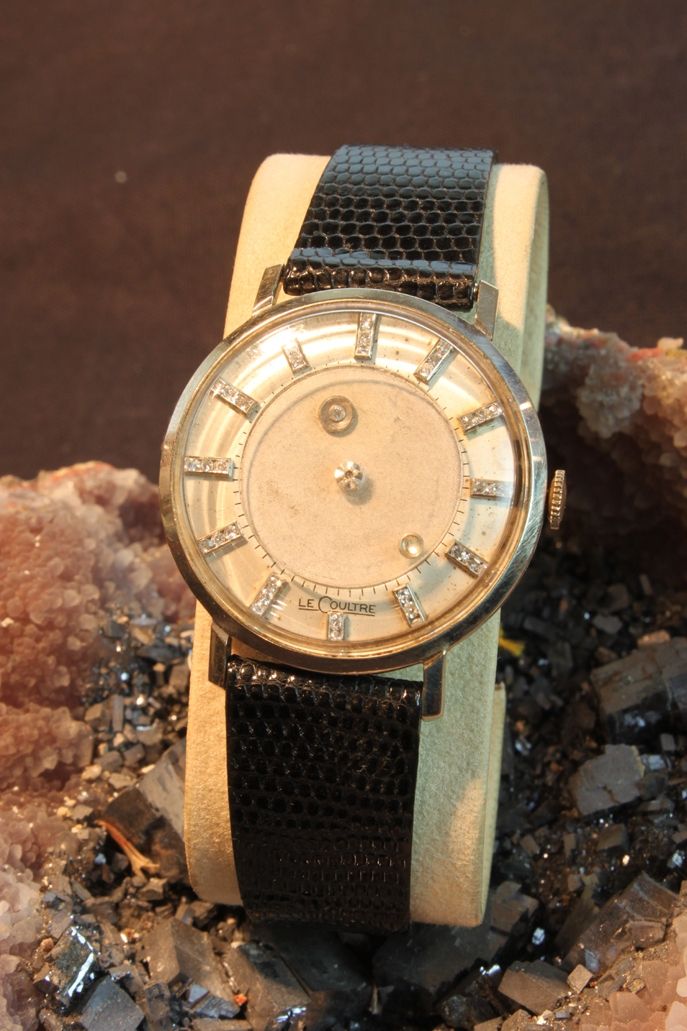 Herrenarmbanduhr Le Coultre Mysterieuse 1950 Gold 585