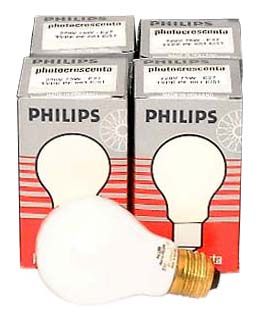 Philips Photocrescenta PF603E/51 75W 220V Opal Enlarger Lamp   package