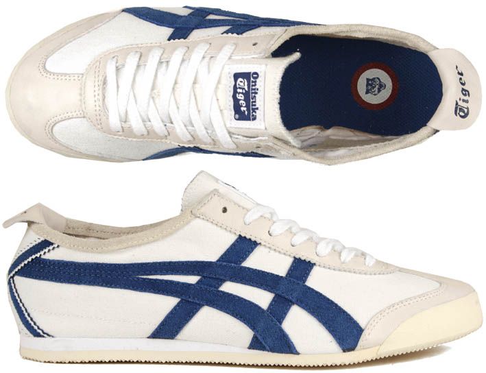 Asics Schuhe Onitsuka Tiger Mexico 66 Vintage off white/blue weiß