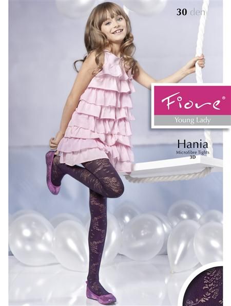 Fiore Hania 40den Kinderstrumpf Microfaser Gr.116 146