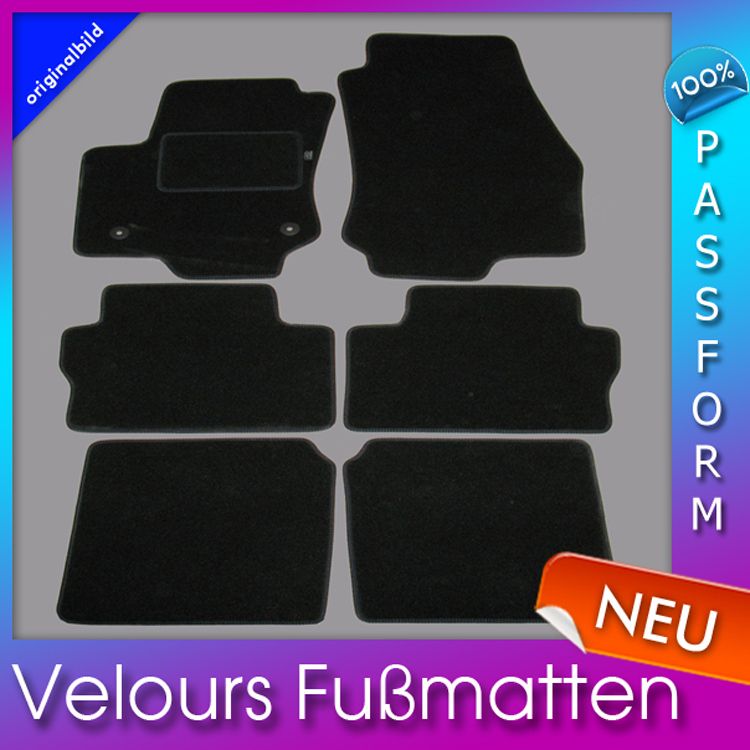 Fußmatten Fussmatten Velours für Opel Zafira B 2005 2011 6tlg