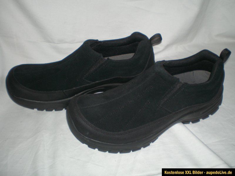 Tolle Lands´End Halbschuhe Schuhe Gr. 44 schwarz Wildleder neu