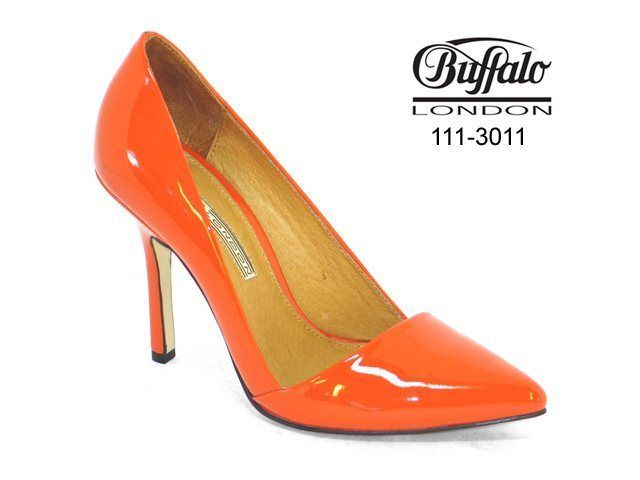 BUFFALO PUMPS LACKLEDER ORANGE NEU 111 3011