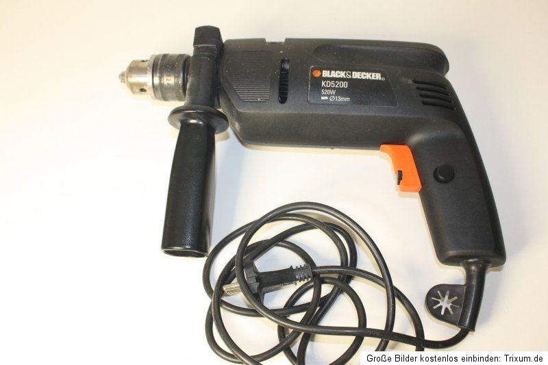 Bohrmaschine Schlagbohrmaschine Black & Decker 4D5200, Koffer