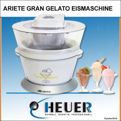 Eismaschine Delonghi Ariete Gran Gelato 638 Eiscreme Maschine Eis 1L