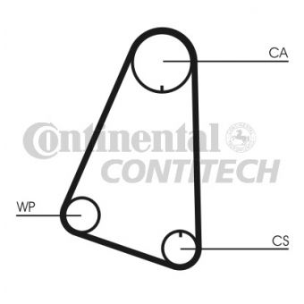 CONTI CT633 ZAHNRIEMEN ZAHNFLACHRIEMEN TRABANT