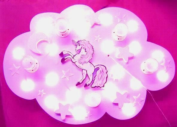 DECKENLAMPE EINHORN KINDERLEUCHTE KINDERLAMPE KINDERZIMMER LEUCHTE