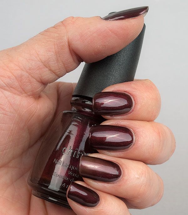 China Glaze X, magischer, rot brauner Nagellack