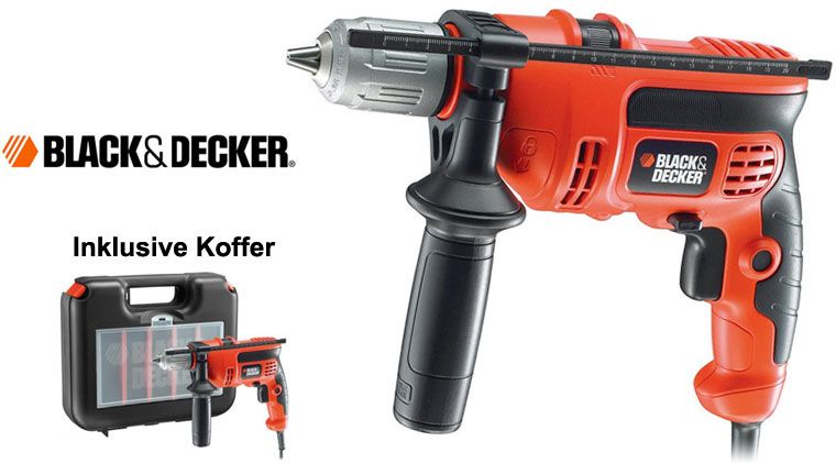 Black&Decker KR 654 Schlagbohrer + Koffer 650 Watt Schlagbohrmaschine