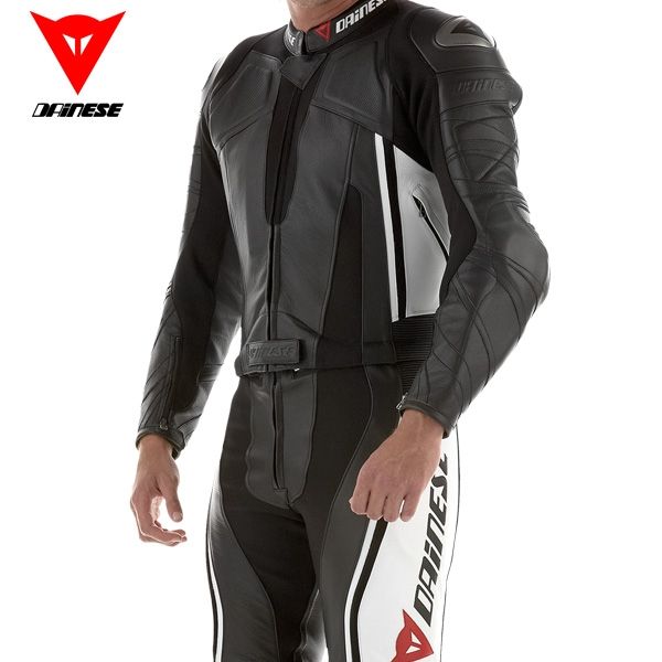 Dainese Trickster div 2tlg. Lederkombi schwarz weiss