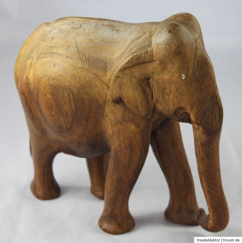 Teak Holz Elefant 60er Jahre Eames Ära String Nisse Stil ohne