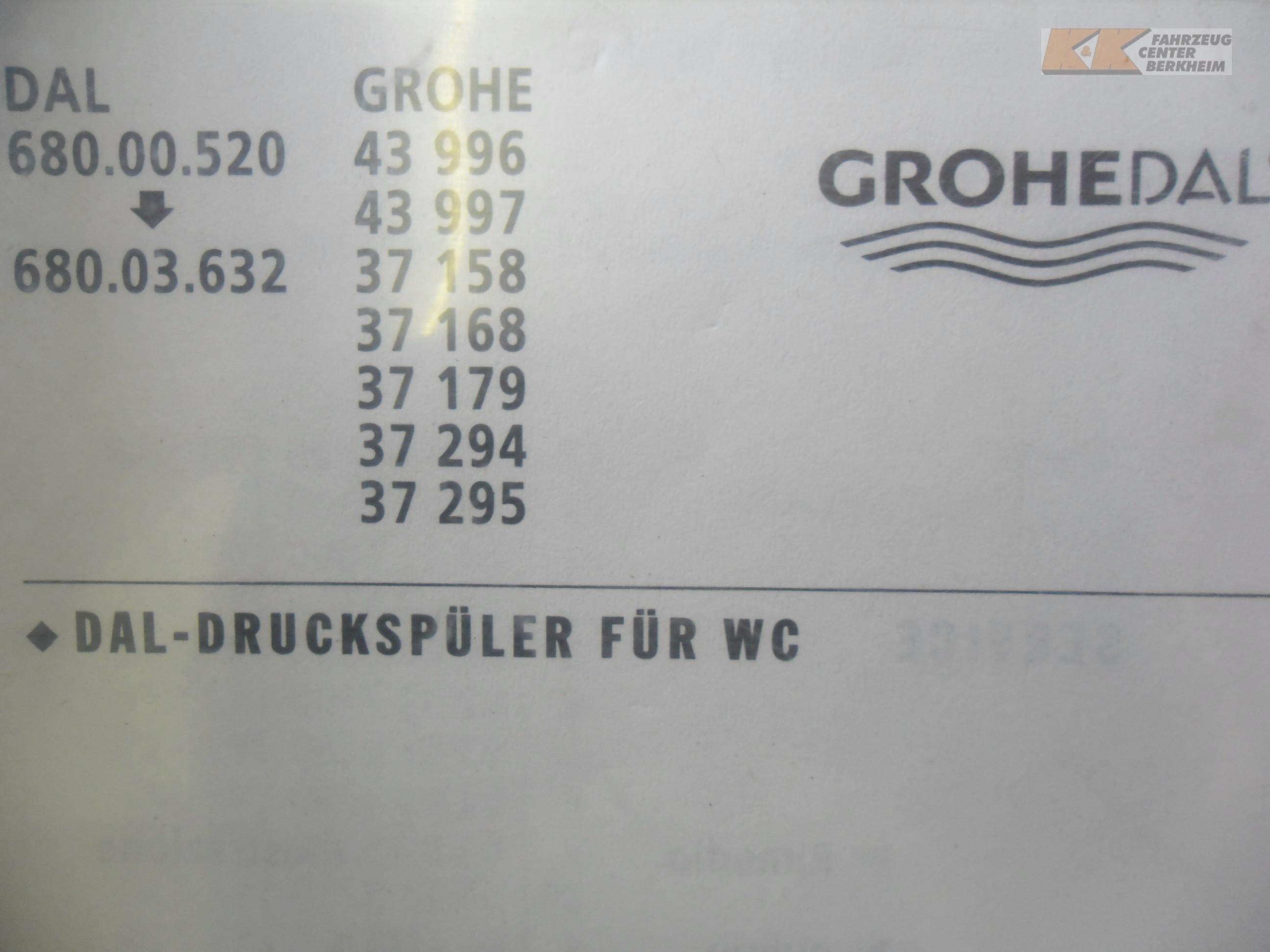 Grohe DAL Abdeckplatte für Druckspüler Nr.680 chrom  #511 1