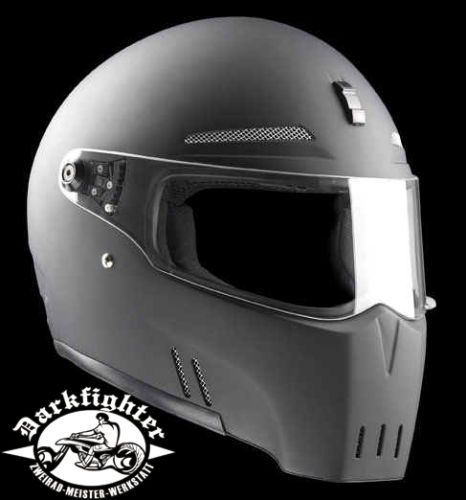 Bandit Alien 2 Mattschwarz Helm Gr M m getönten Visier