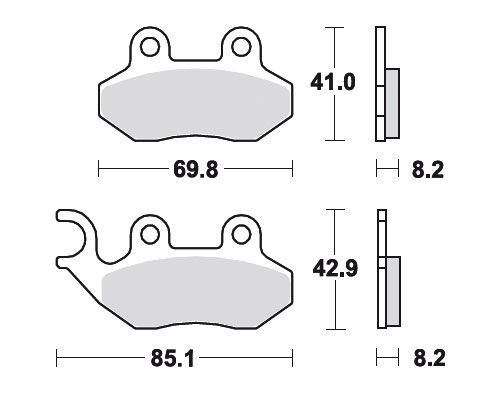 TRW Bremsbelag O SYM 50 Fancy MCB684