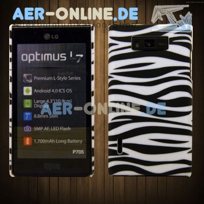 Schutz Hülle Kunststoff Plastik für LG Optimus L7 P705 Hülle Cover