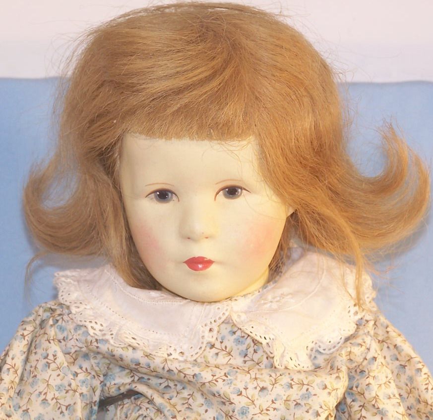 Käthe Kruse 9 688 große Mädchen Puppen, 50er Original im OK (22743