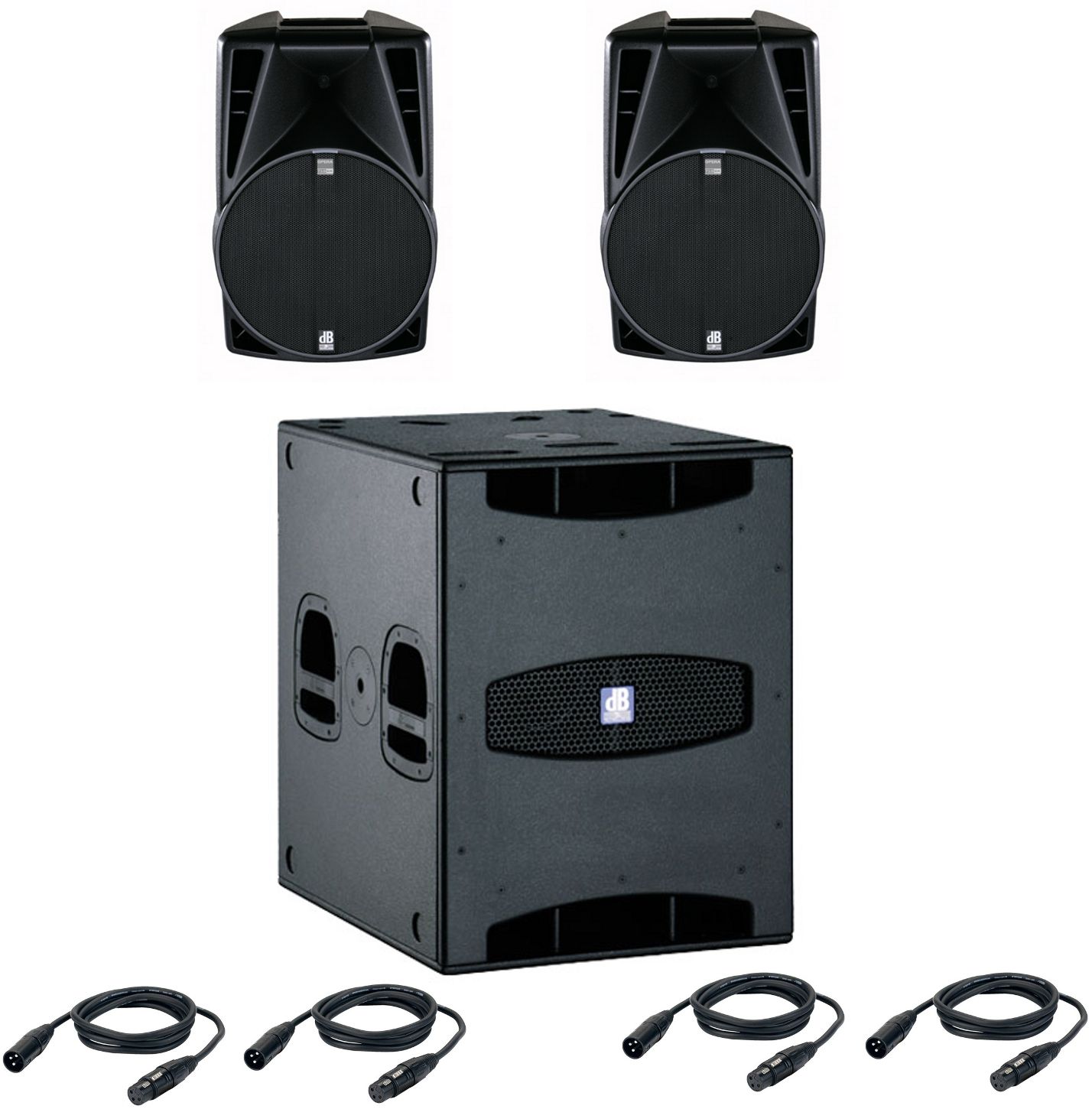 SET 2x dB Technologies Opera DX 715 + 1x SUB 18D Subwoofer