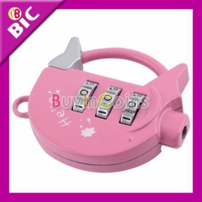 TSA Cute Loovely Pig Combination Lock Travel Security Password