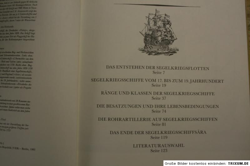 Buch historische Kriegsschiffe,Segelschiffe,Bewaffnung,Matrosen