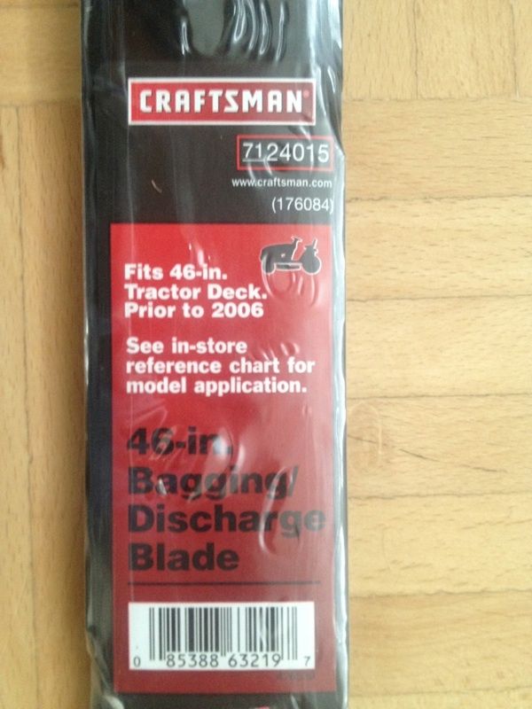 Craftsman Rasentraktor Messer für 117er Mähwerk auch f.viele