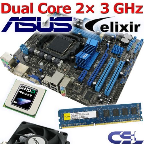 Aufrüst Bundle AMD Athlon II X2 250 8GB DDR3 Asus Mainboard