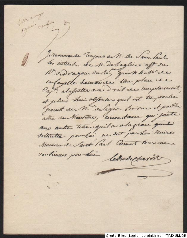 Versailles 1 juillet 1738 – Paris 27 octobre 1800, mort à la