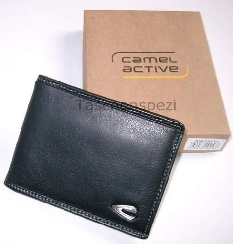 CAMEL ACTIVE Dollarclip Geldbörse Vegas Leder schwarz 730