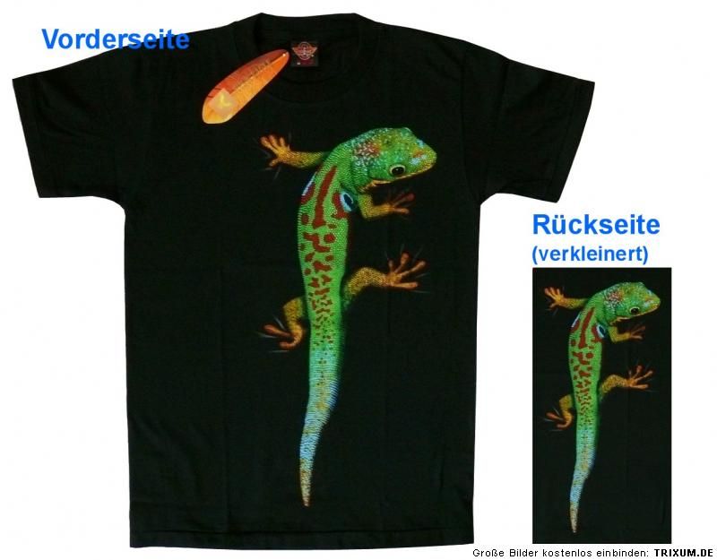 Shirt GECKO, Lizard, Eidechse Gr. M, von ROCK EAGLE