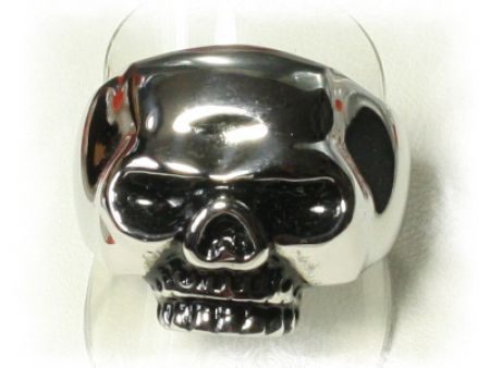 Totenkopf Totenkopfring 62   19,7 mm Gothik Ring Skull Edelstahl Biker