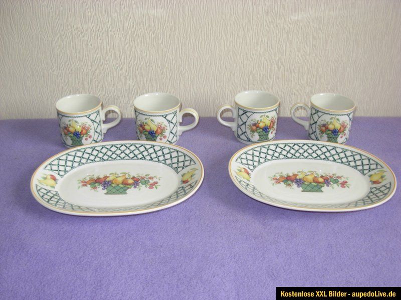 Villeroy & Boch BASKET schönes 6   tlg. Set 