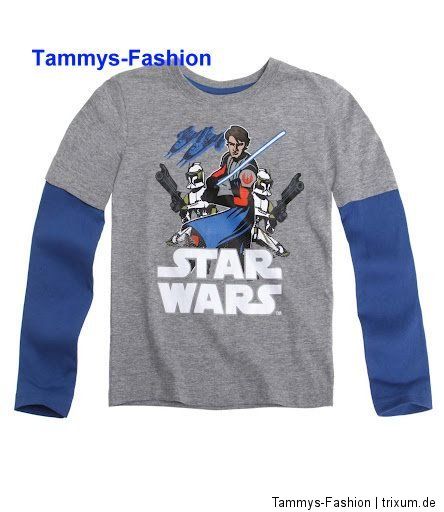 Star Wars the Clone Wars Langarmshirt Shirt Gr.104~110~116~128~140 Neu