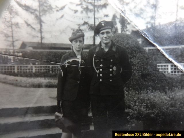 Altes Foto Kriegsmarine Sturmabzeichen Orden Maat Fähnrich Portrait