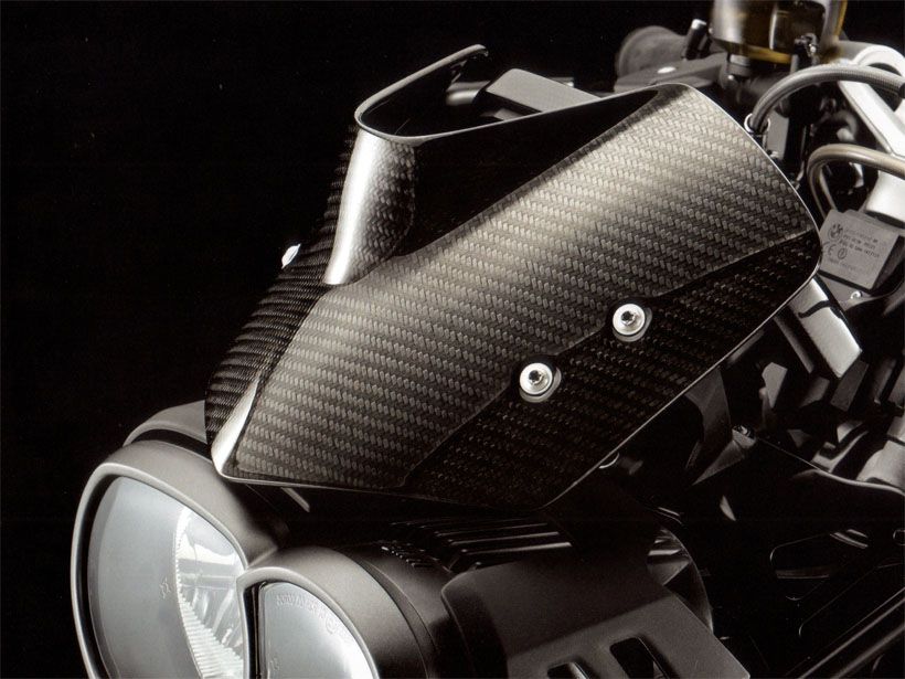 BMW Windschild Carbon für BMW K1200R und K1300R, originales