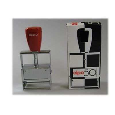 Alpo 50 Stempler Rot Automatik Stempel NEU OVP