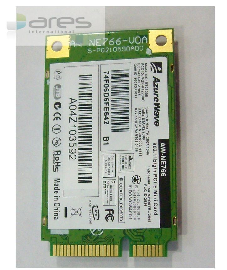 AzureWave Mini PCI Wlan Modul AW NE766 Medion MD96630