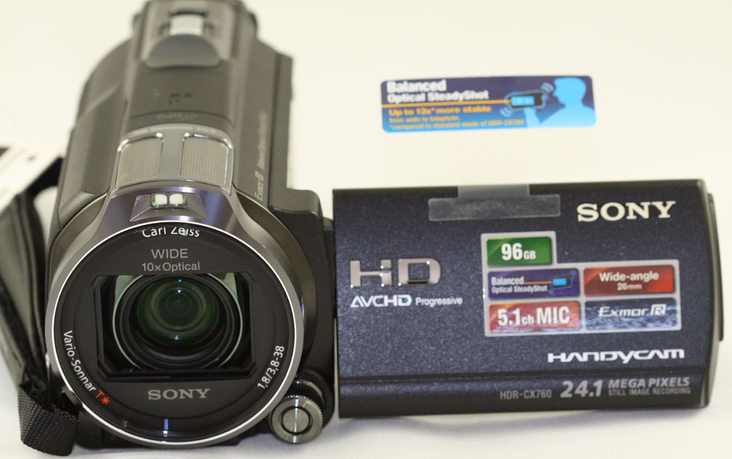 Sony HDR CX760V CX760 96GB HD Camcorder 36 Piece Pro KIT with 5 Years