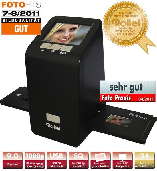 Dia Film (Negativ) Scanner DF S 290 HD   3,0 Farbdisplay, 3600dpi